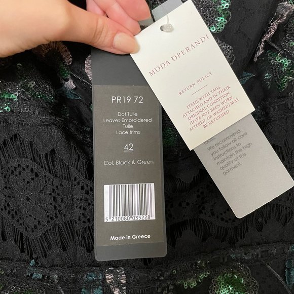 COSTARELLOS Off-Shoulder Embroidered Tulle Sheath Cocktail Dress - Picture 7 of 9